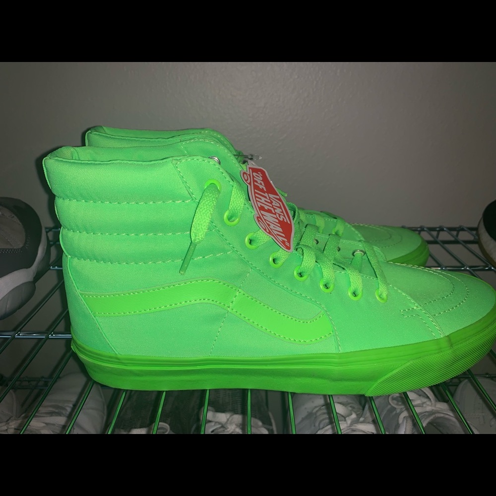 Vans Sk8-Hi Neon Green SZ: 11.5